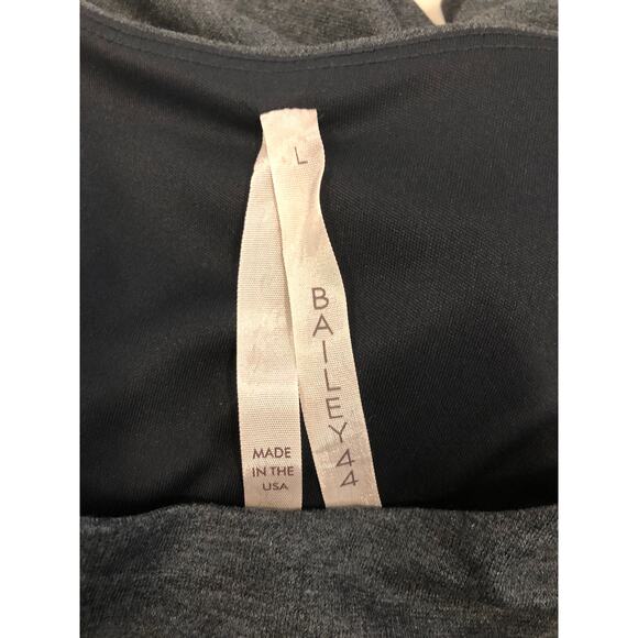 Bailey 44 Charcoal Grey Sleeveless L Shift Dress with a front knot detail Artsy - Picture 6 of 9